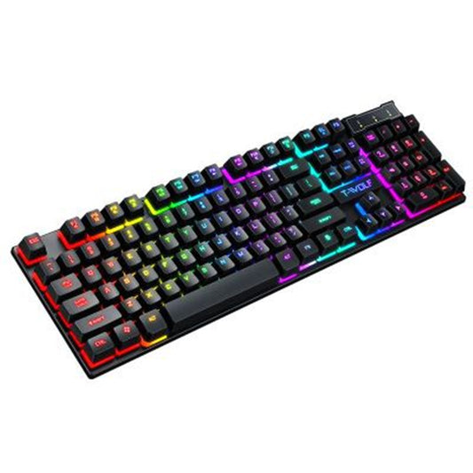 Compact Gaming Keyboard | RGB Backlit, Wired USB, Multimedia Support
