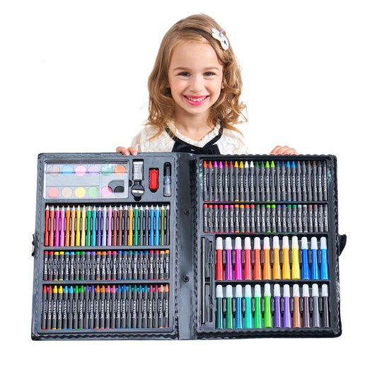 Painting & Drawing Kit – Watercolors, Oil Pastels, Brushes, School Supplies